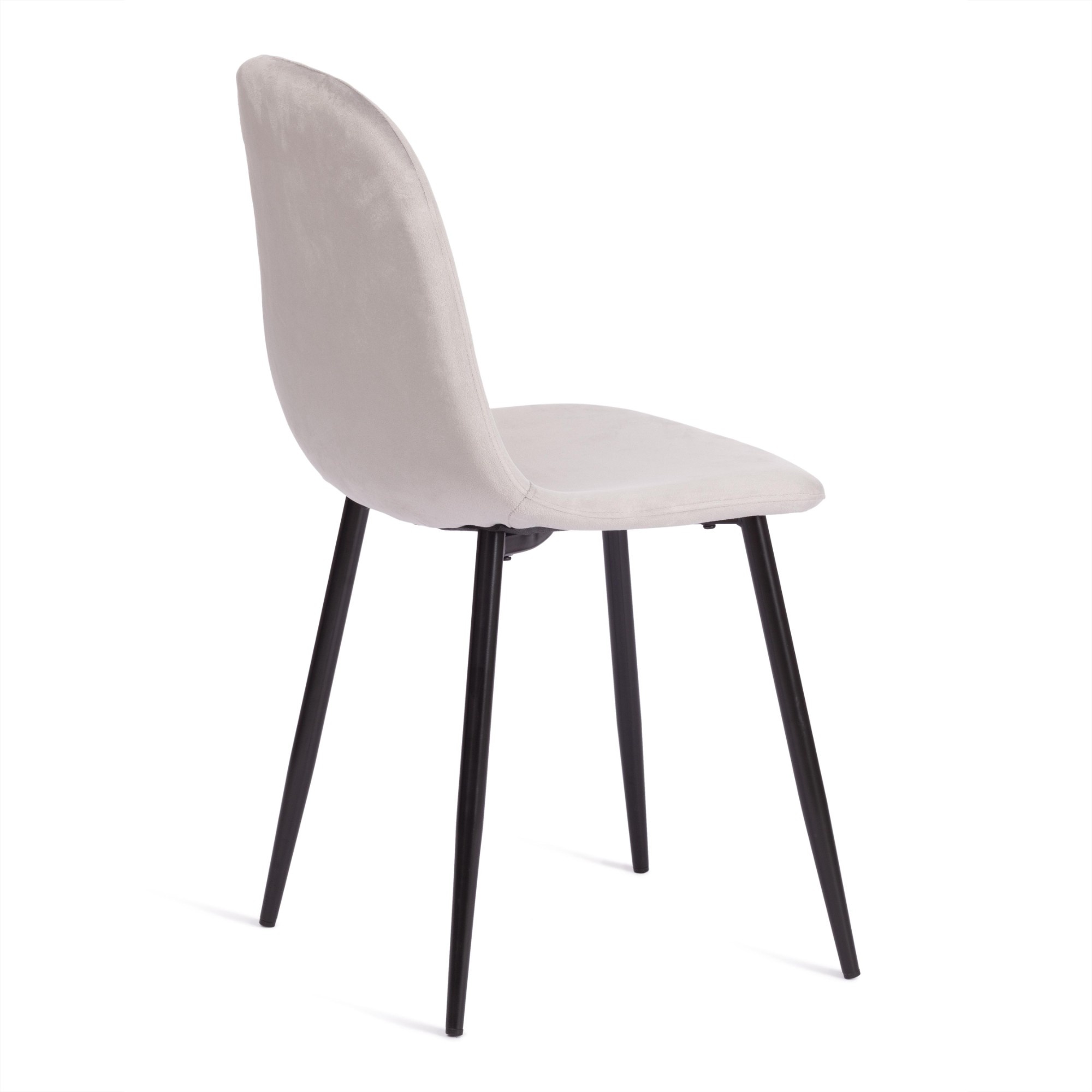 Стул TC серый с черным вельвет, металл 44х53х87 см photo 5