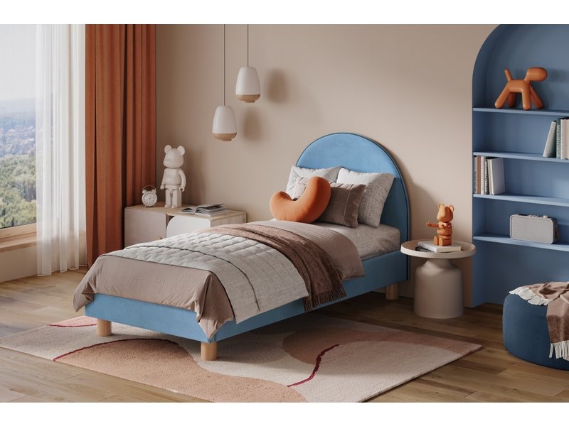 Кровать Лора 90 Velvet Blue photo 2