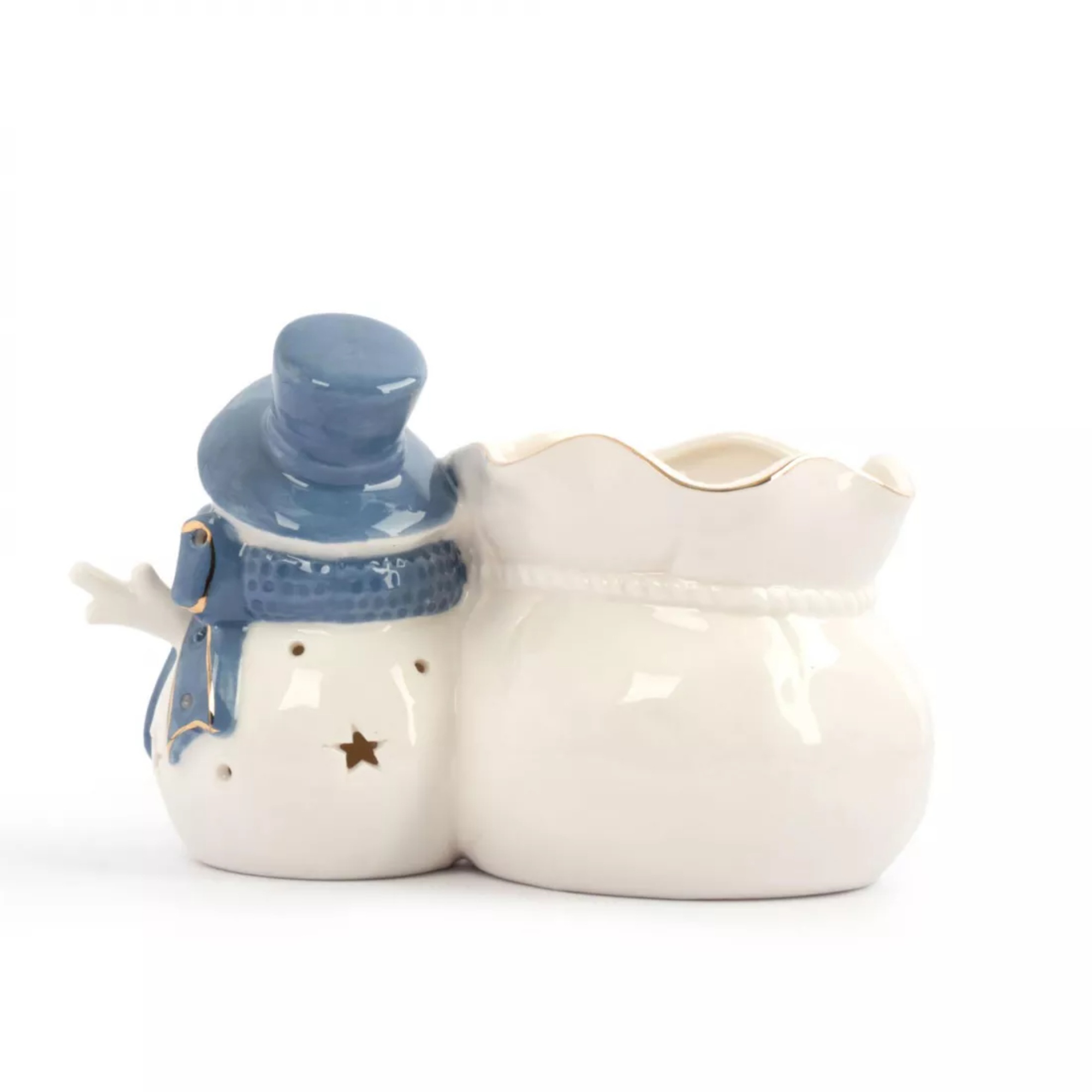 Конфетница Anna Lafarg снеговик с мешком 17х11 см photo 5