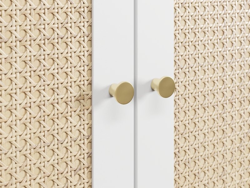 Распашной шкаф Алвис-2 White photo 5