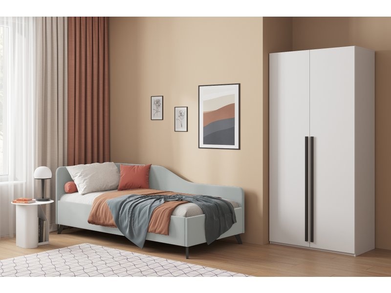 Кровать Лория 80 Barhat Silver photo 2