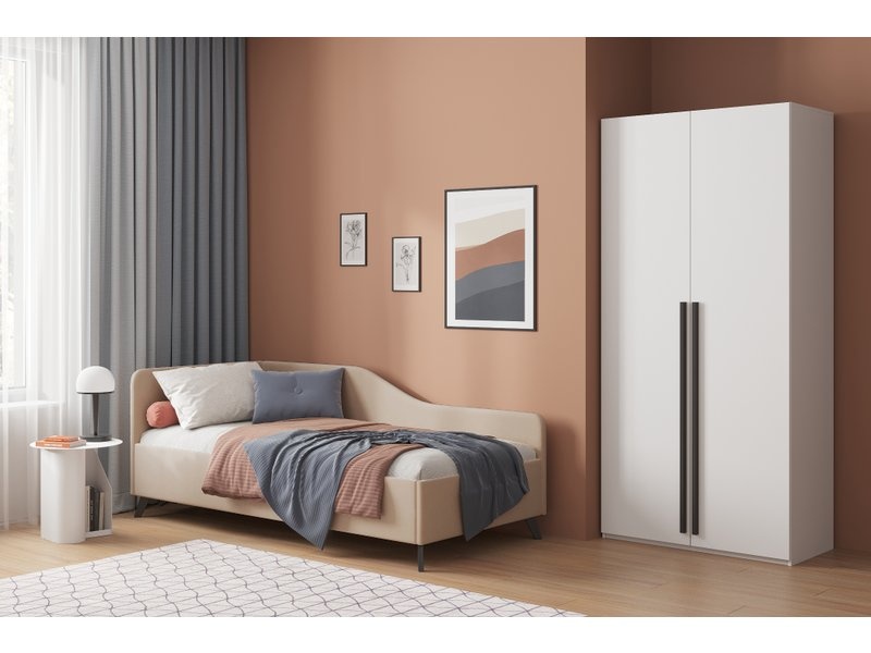 Кровать Лория 120 Barhat Coffe photo 2