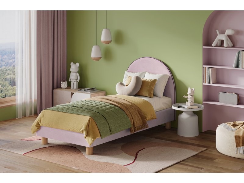 Кровать Лора 90 Velvet Lilac photo 2