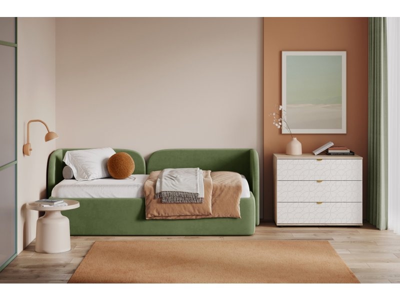 Кровать Амалия 90 Velvet Olive photo 2