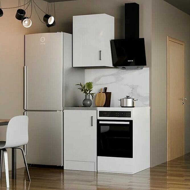 Кухонный гарнитур Уют 50 Белый/Белый