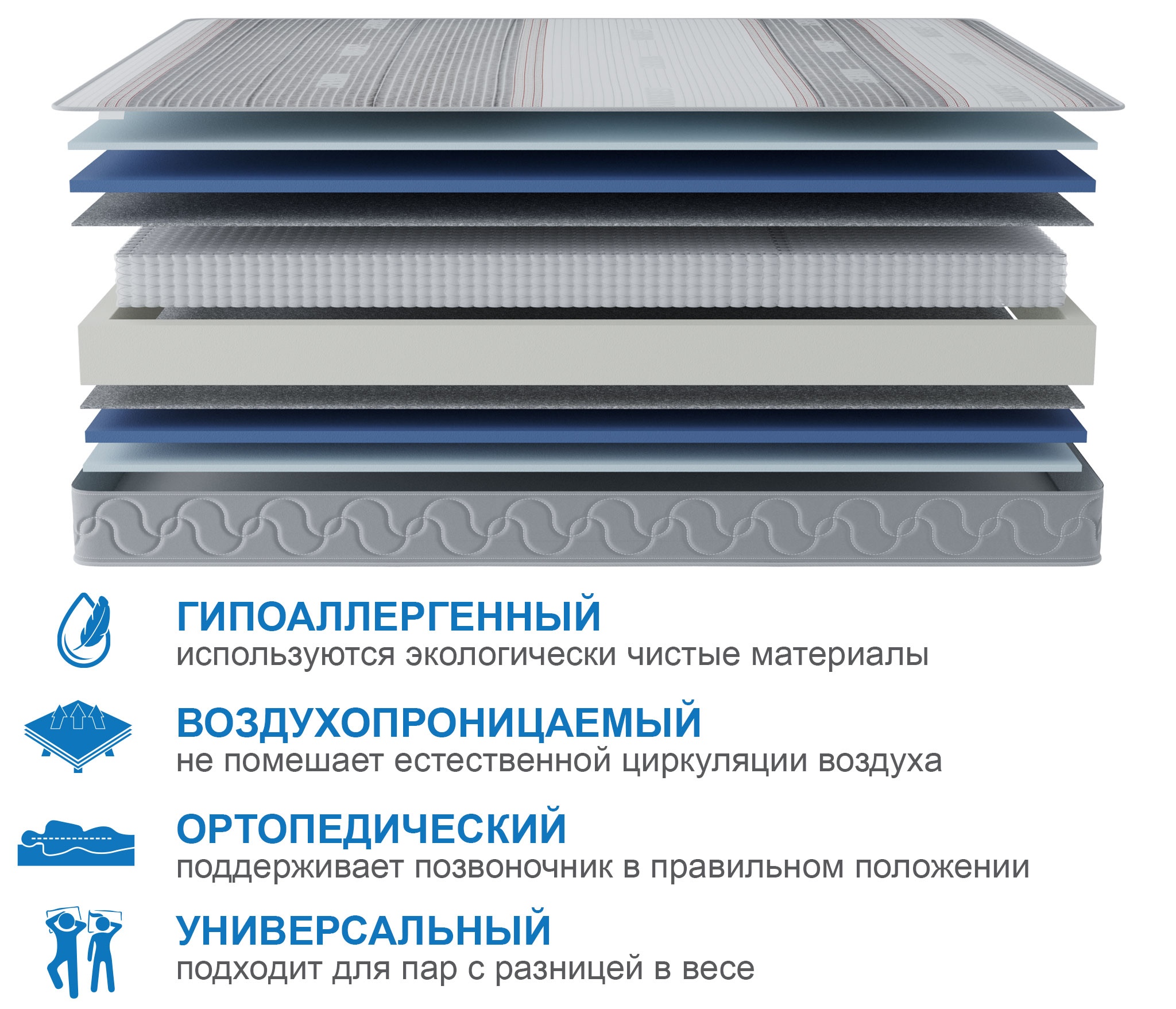 Матрас Сити-Мадрид в чехле Magnetic 800х1900 photo 5