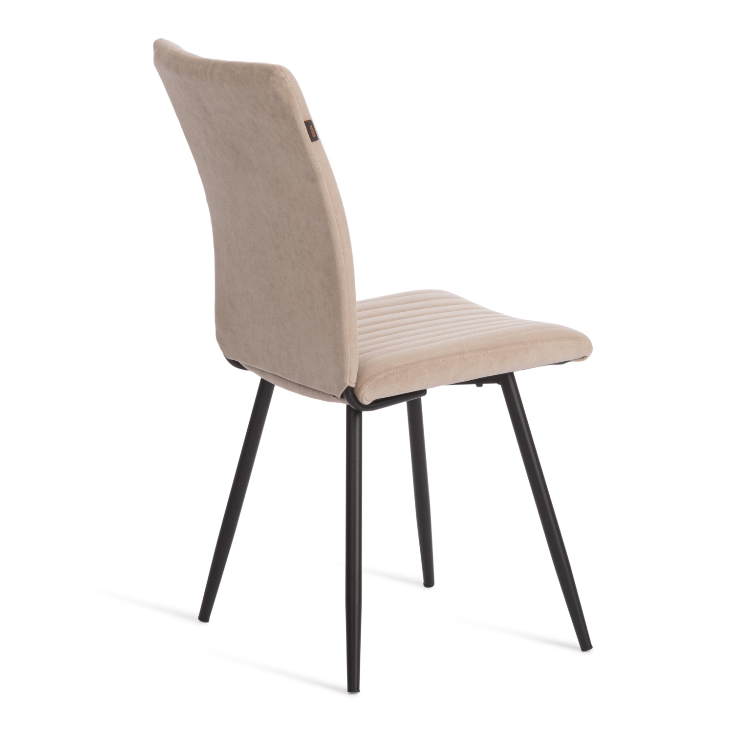 Стул TC Monte Carlo флок бежевый с чёрным 48х55х93 см photo 3