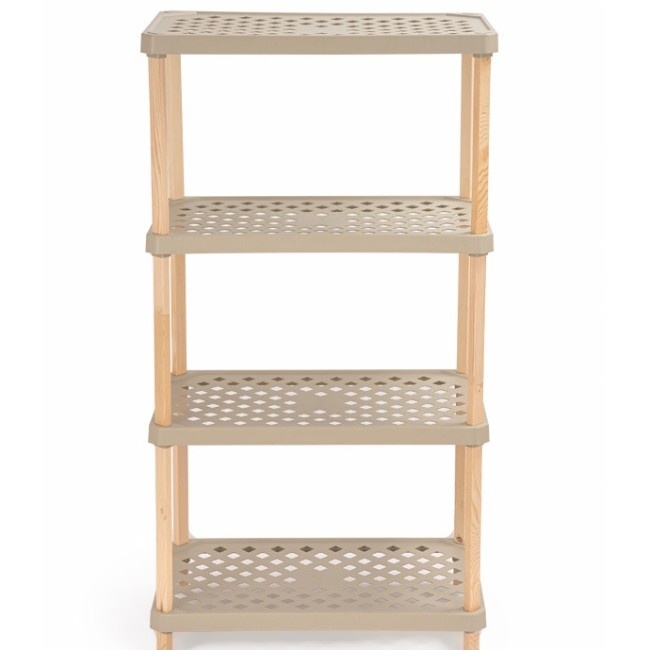 Этажерка для хранения Fixwood Fix-2001-4 бежевая 60х36х112 см photo 2