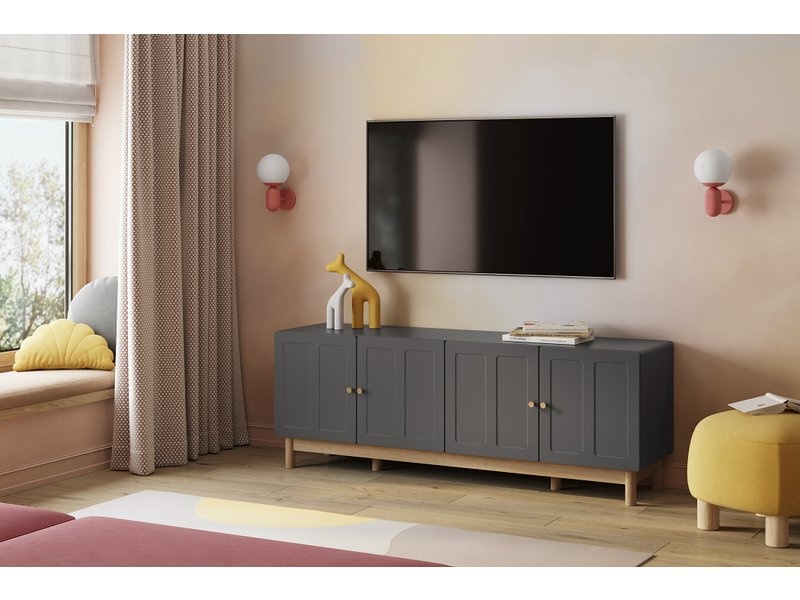 ТВ-тумба Виклу-2 Grafit Oak photo 2