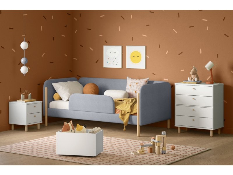 Кровать Кейси-2 90 Textile Silver photo 2