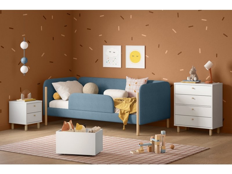 Кровать Кейси-2 90 Textile Blue photo 2