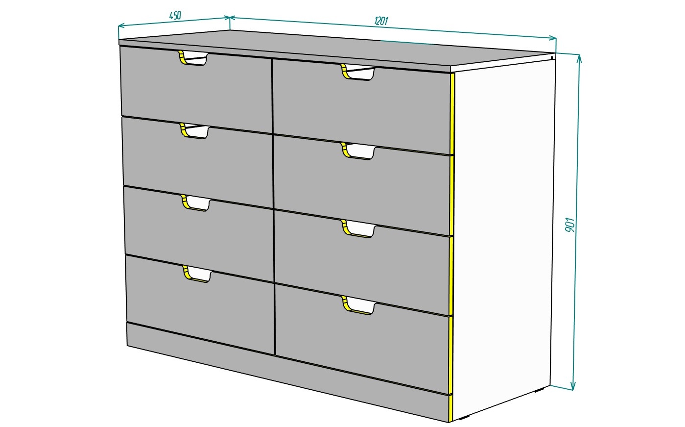 Комод Nordli 8 Икеа photo 4