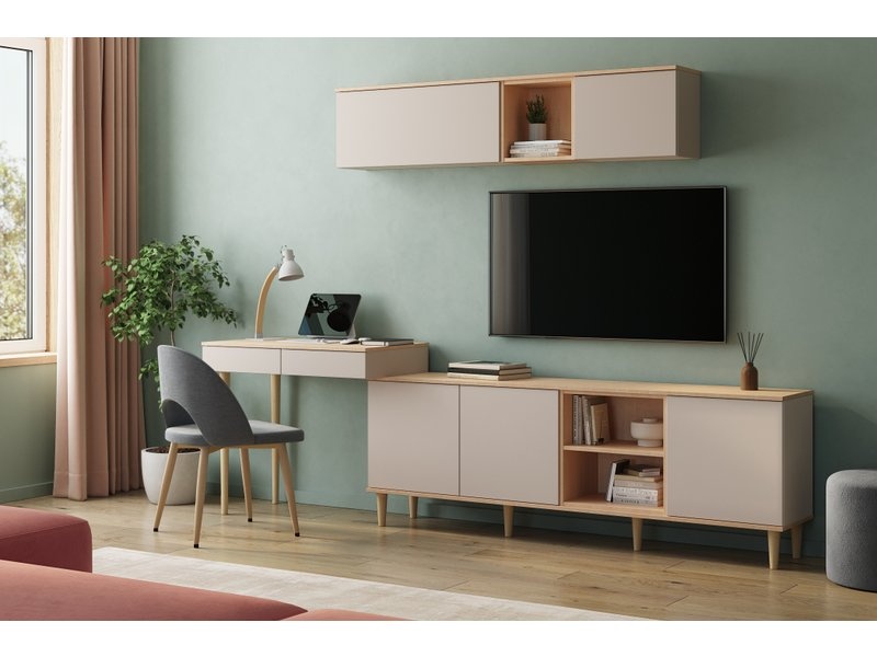 Стол-тумба Элвуд-2 Latte Plywood photo 2