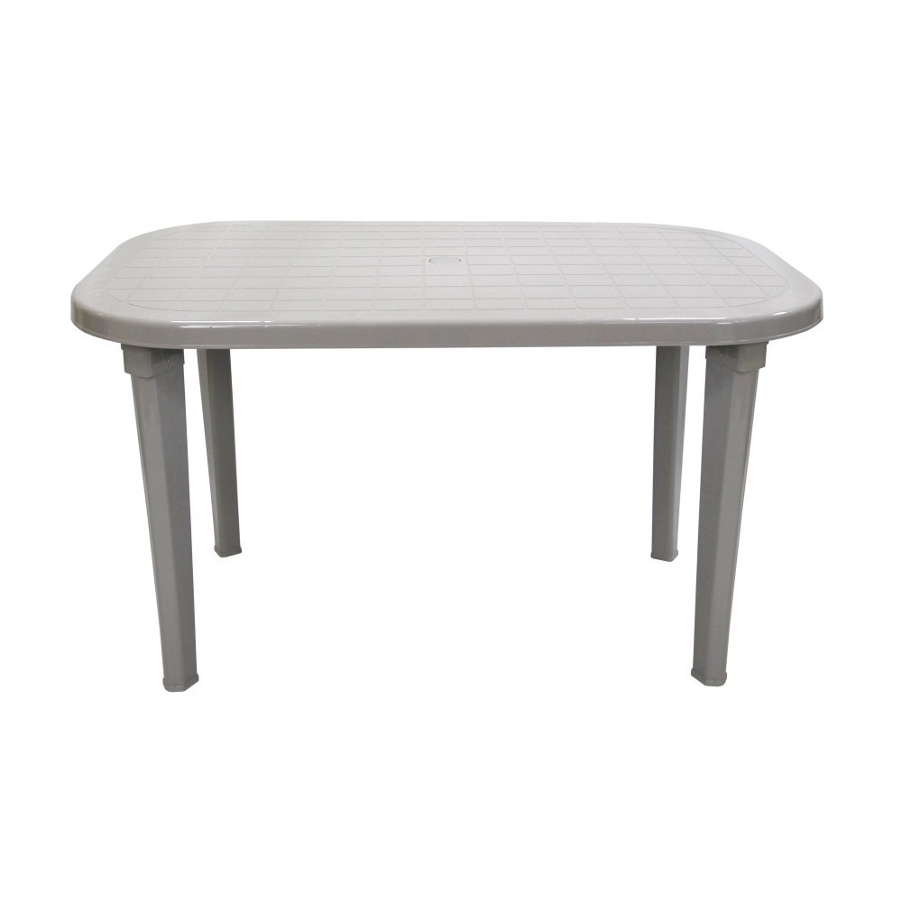 Стол Элластик пласт Элластик овальный серый 136х82х74 см photo 2