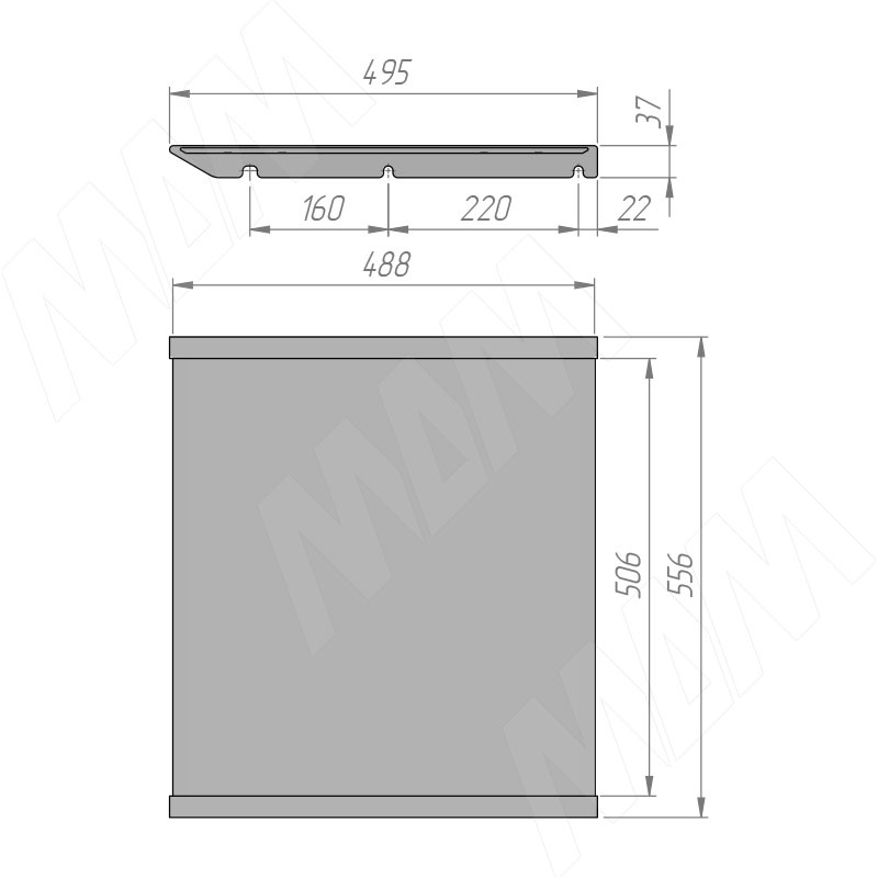 Полка Разделитель 450 16 18 Pcof45 photo 2