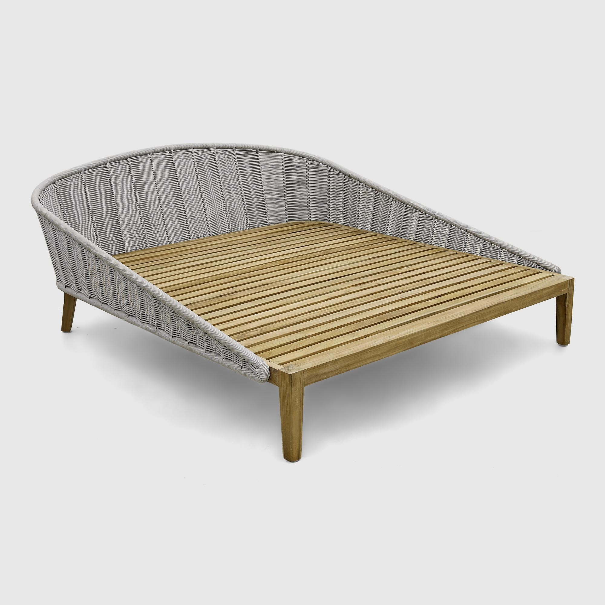 Диван-шезлонг Rumah Anda Komodo с подушками белый 180х160х80 см photo 4