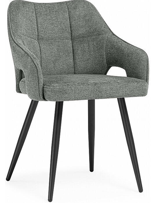 Стул на металлокаркасе Hera dark gray / black