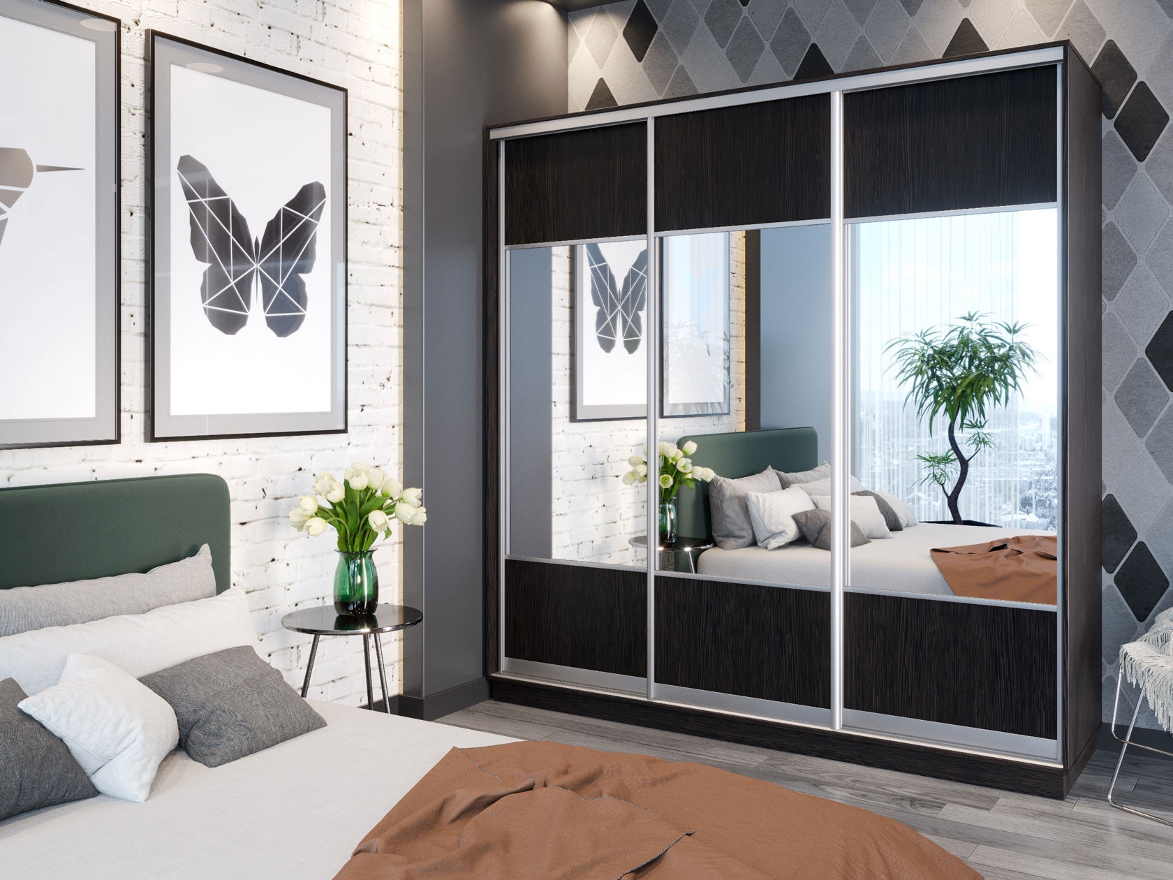 Шкаф Купе Маршал 2400 450 photo 2