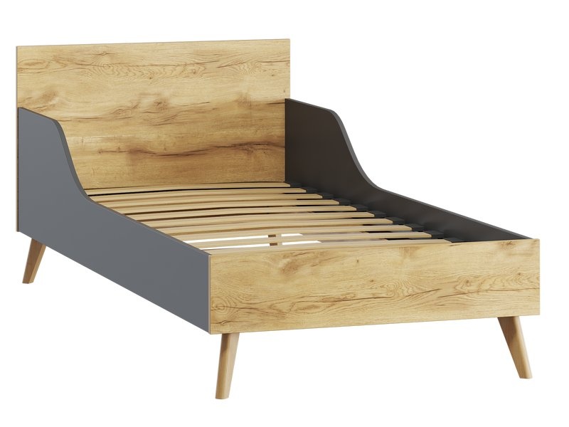 Кровать Нордик 90 Wood Grey photo 3
