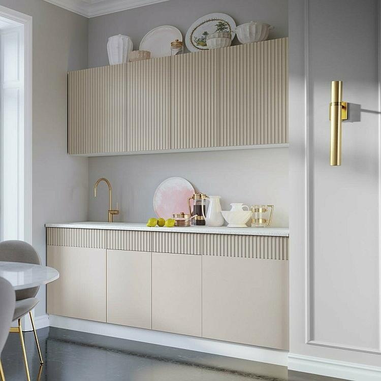 Кухня Оливия NEW 2,0м (490) (Кашемир, Белый (Антарес))