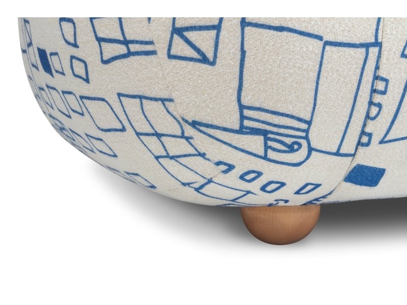 Диван Тут Рядом Дом Сине-бежевый photo 5