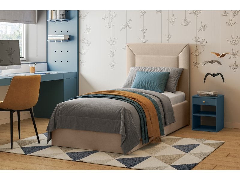 Кровать Виллем-Floor 120 Barhat Beige photo 2