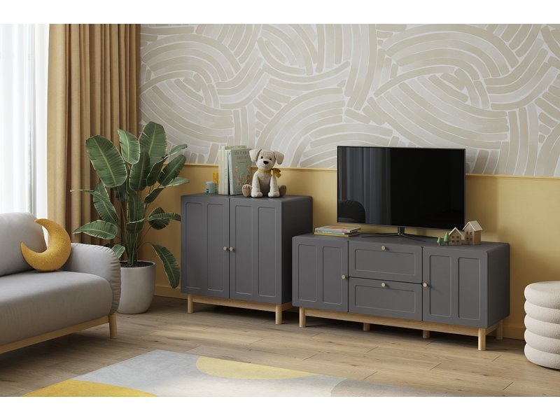 Тумба Виклу-1 Grafit Oak photo 2