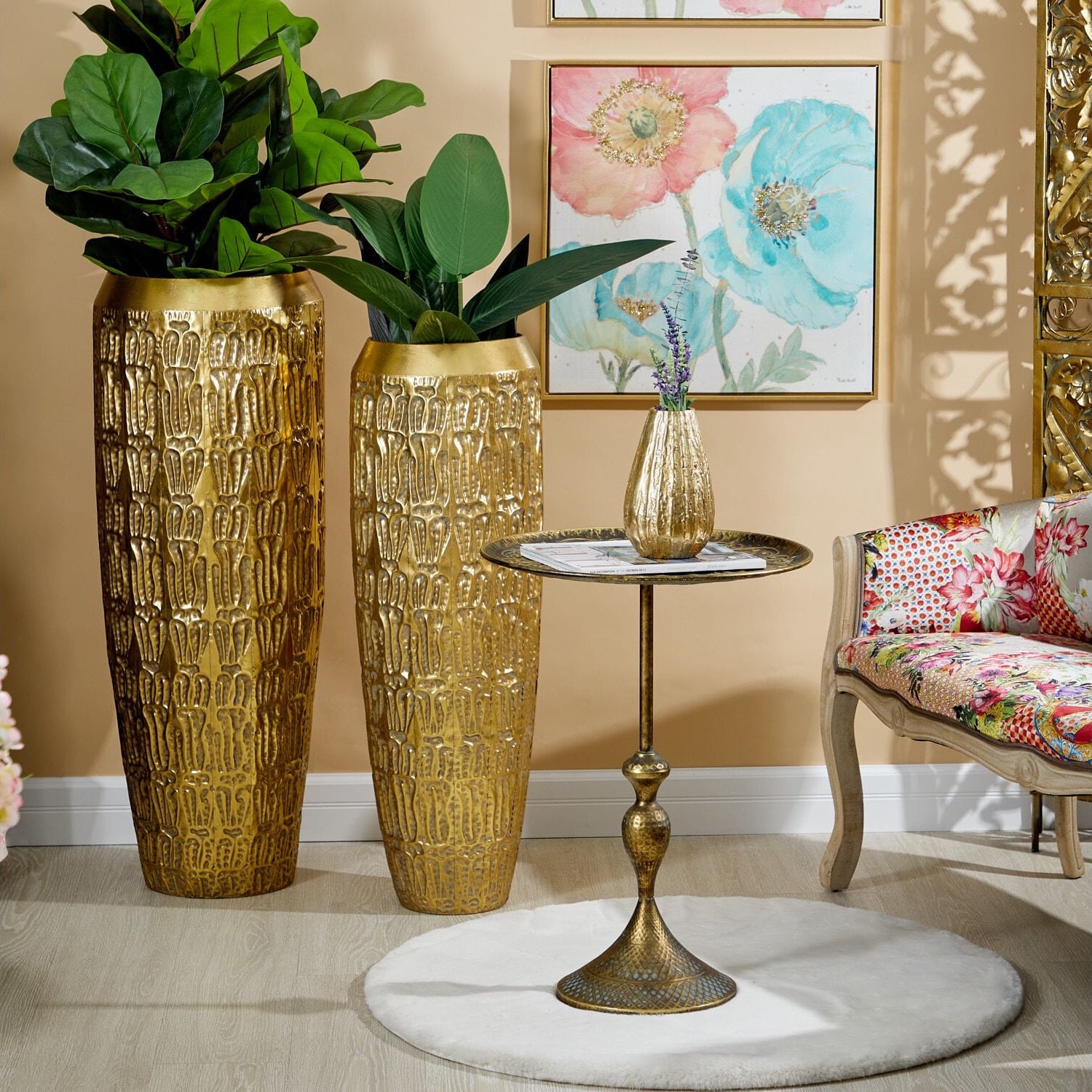 Столик интерьерный Glasar Эфиопия 49х49х69 см photo 2