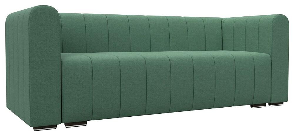 Диван прямой Лига-073 Рогожка Амур 10 голубой