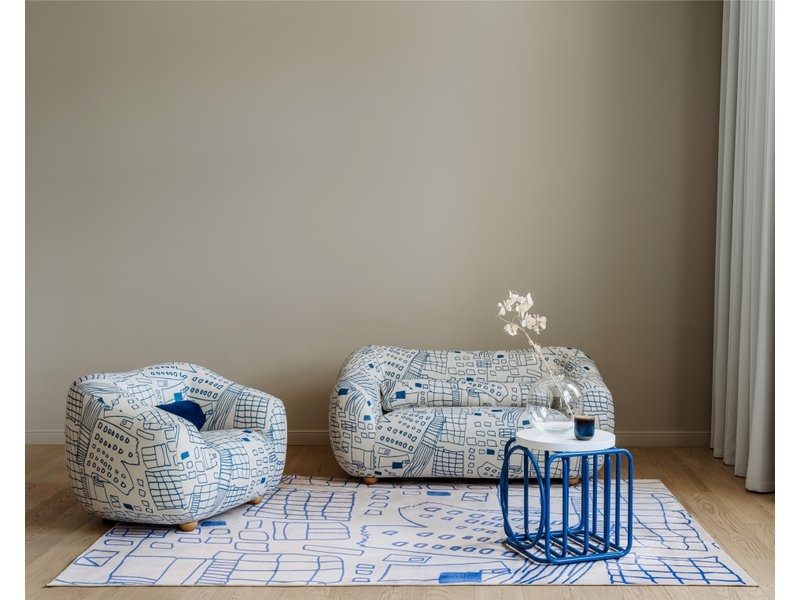 Диван Тут Рядом Дом Сине-бежевый photo 2