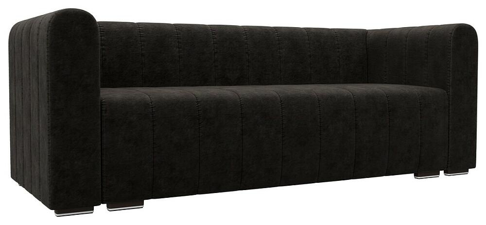 Диван прямой Лига-073 Велюр BRUT 17 коричневый