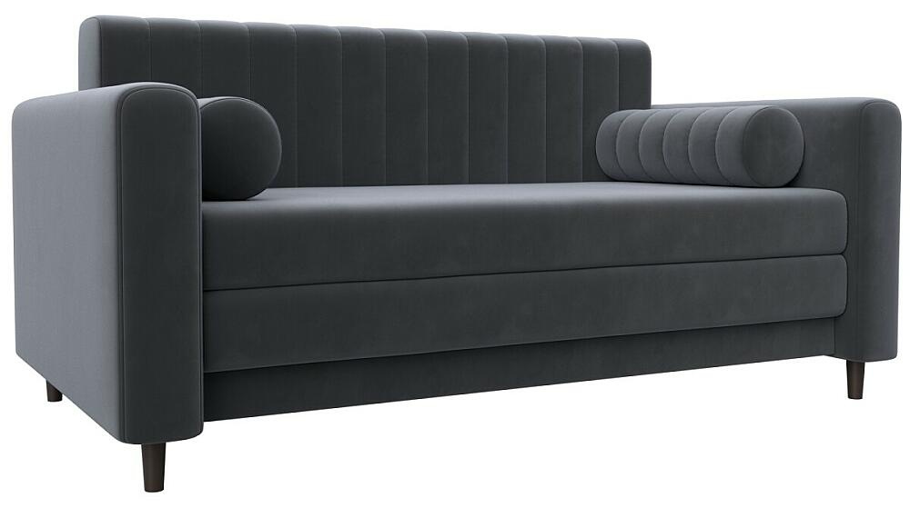 Диван прямой Лига-070 Велюр SEVEN 17 серый