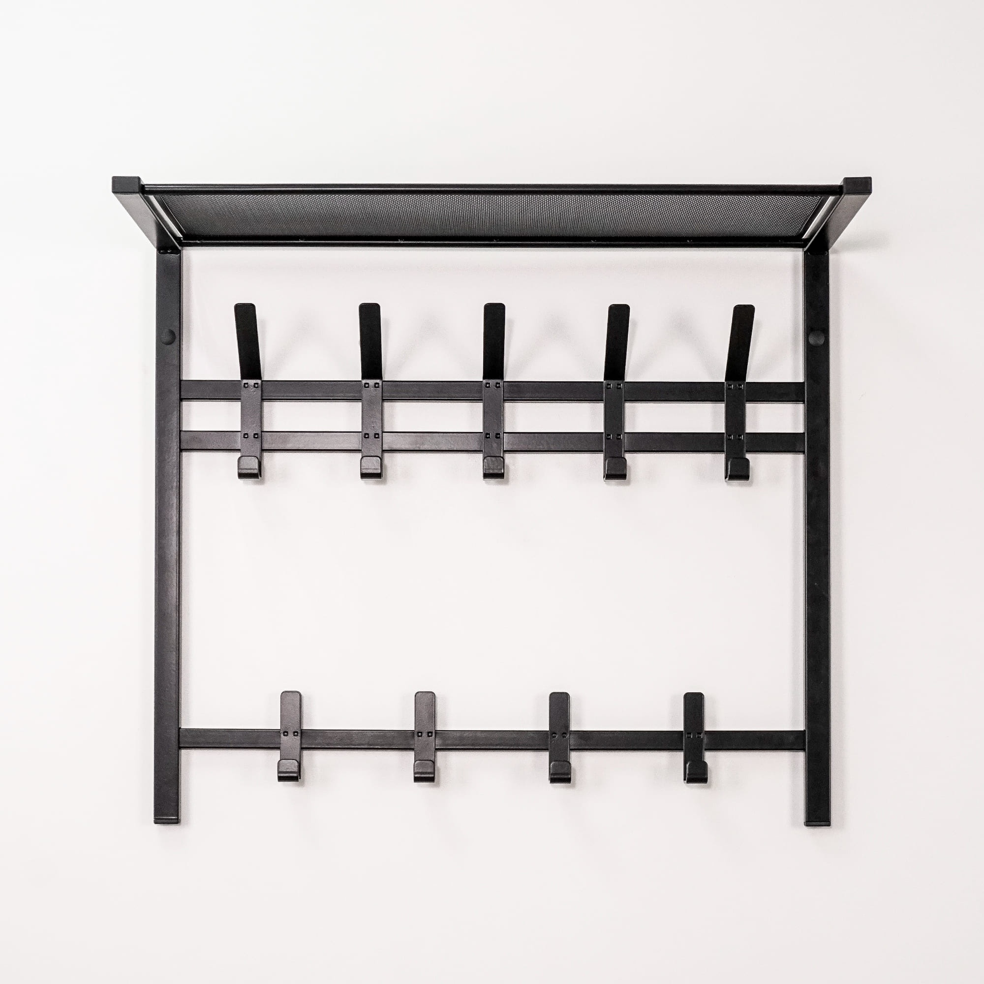 Вешалка с полкой ЗМИ Торонто 22 двухъярусная чёрная photo 3