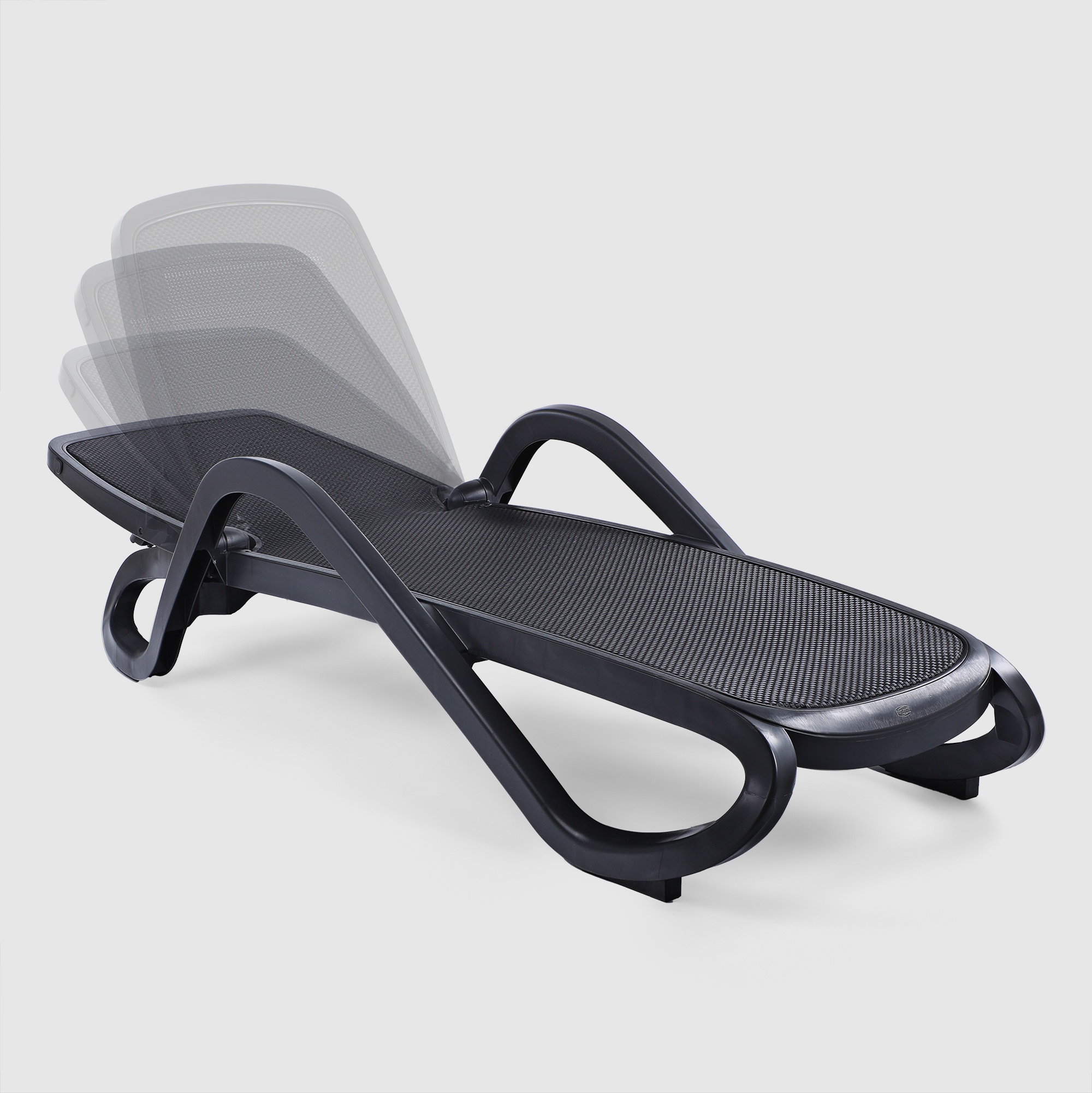Шезлонг Nardi Alfa антрацитовый 195х71х85 см photo 3