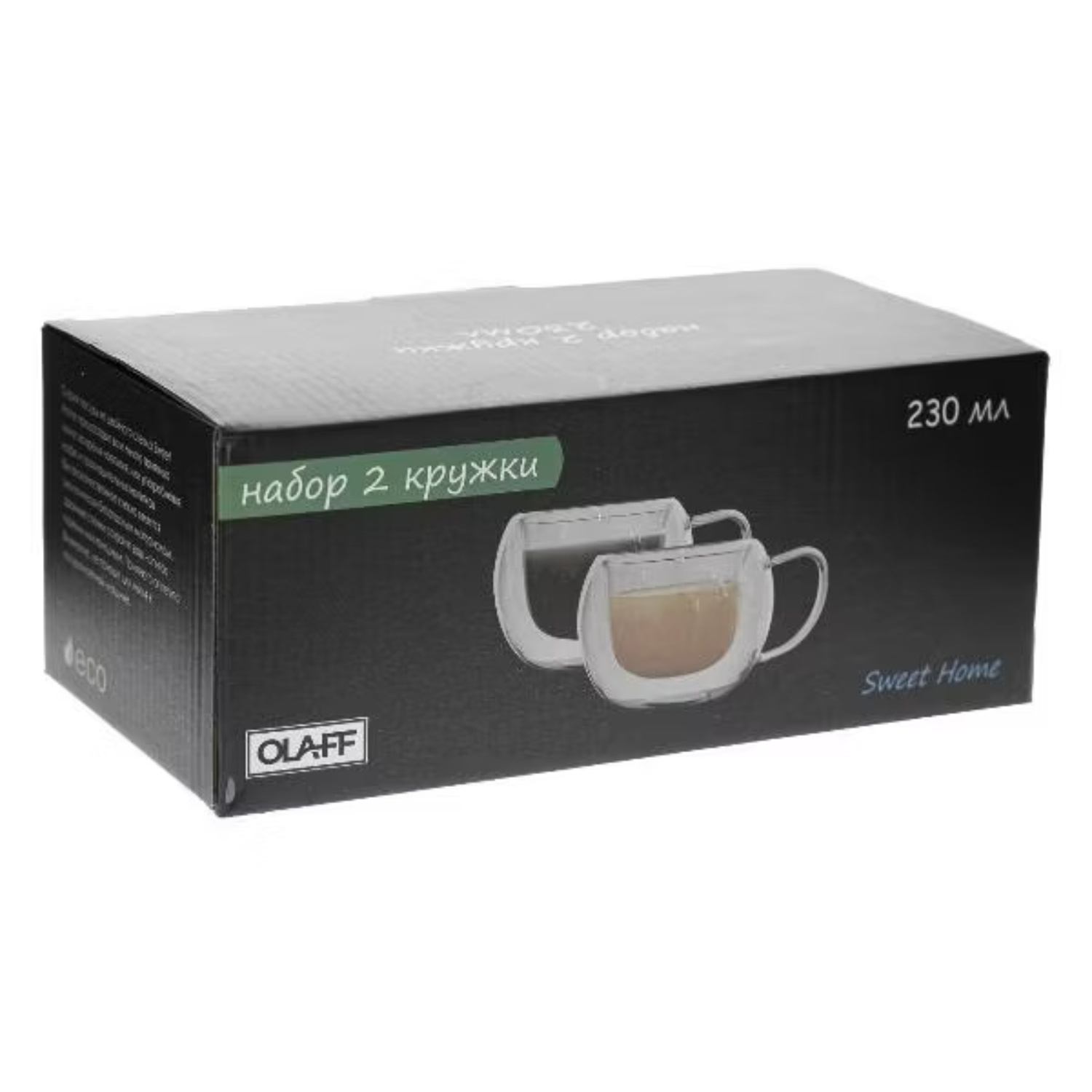 Набор кружек Olaff с двойными стенками 230 мл, 2 шт, 24021 photo 4