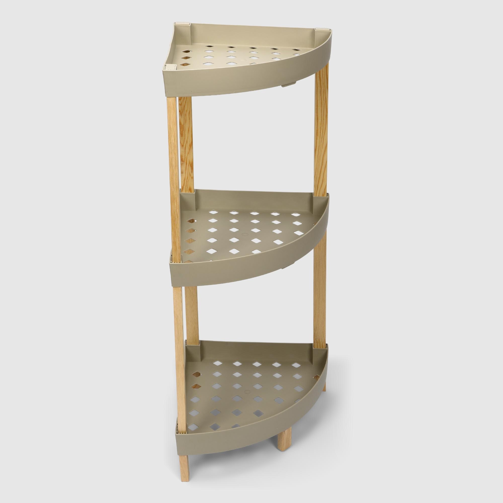 Этажерка для хранения Fixwood Fix-2002 угловая бежевая 31х31х79 см