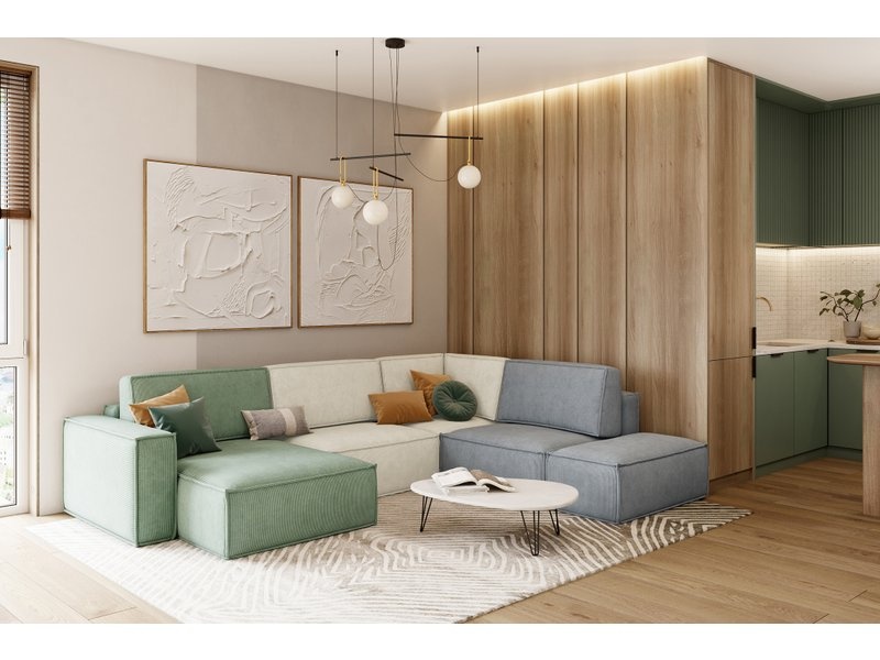 Модульный диван Этен 2 Vertical Mix photo 3