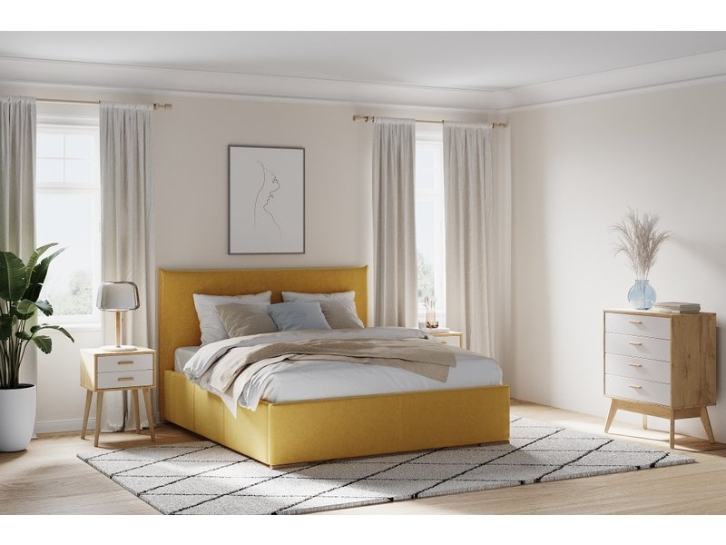 Кровать Слипсон 140 Velvet Yellow photo 2