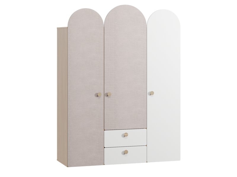 Распашной шкаф Арчи-3 Milk Plywood photo 3