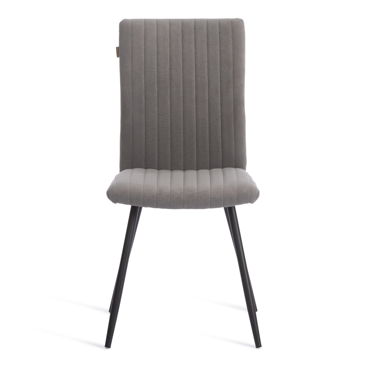Стул TC Monte Carlo флок серый с чёрным 48х55х93 см photo 5