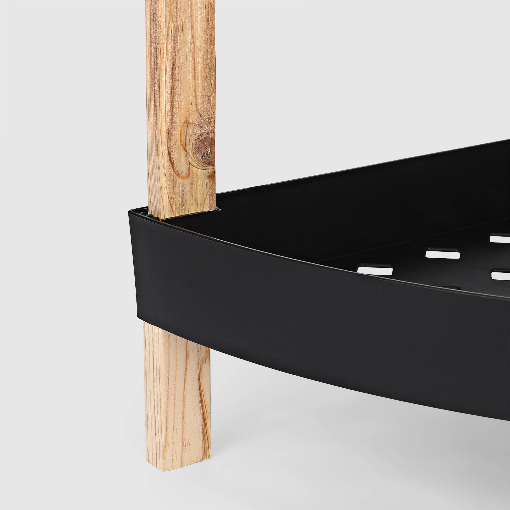 Этажерка для хранения Fixwood Fix-2002 угловая чёрная 31х31х79 см photo 4