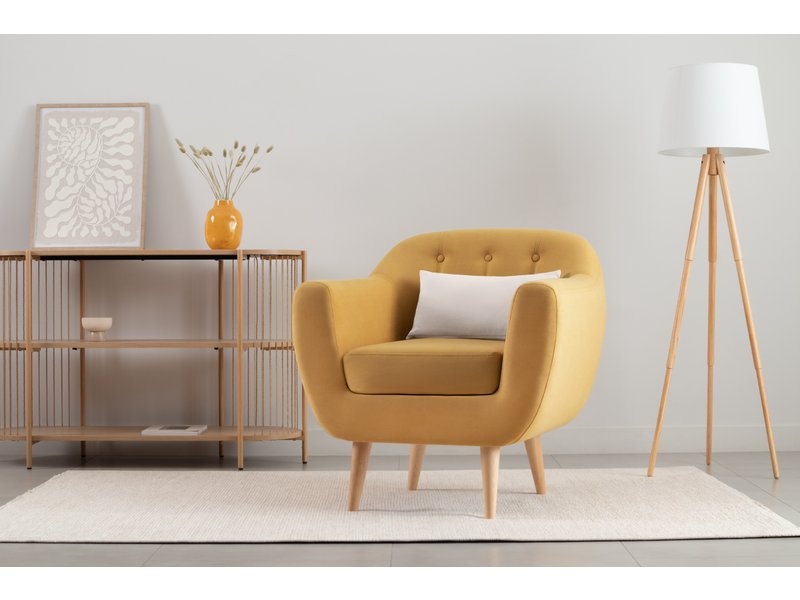 Кресло Роттердам Velvet Yellow photo 2