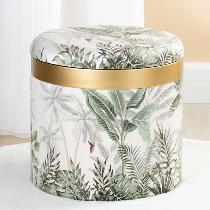 Пуф с крышкой Glasar 35х35х35 см (49-239C) photo 3