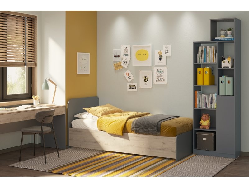 Кровать Ингрид-1 90 Grey photo 2