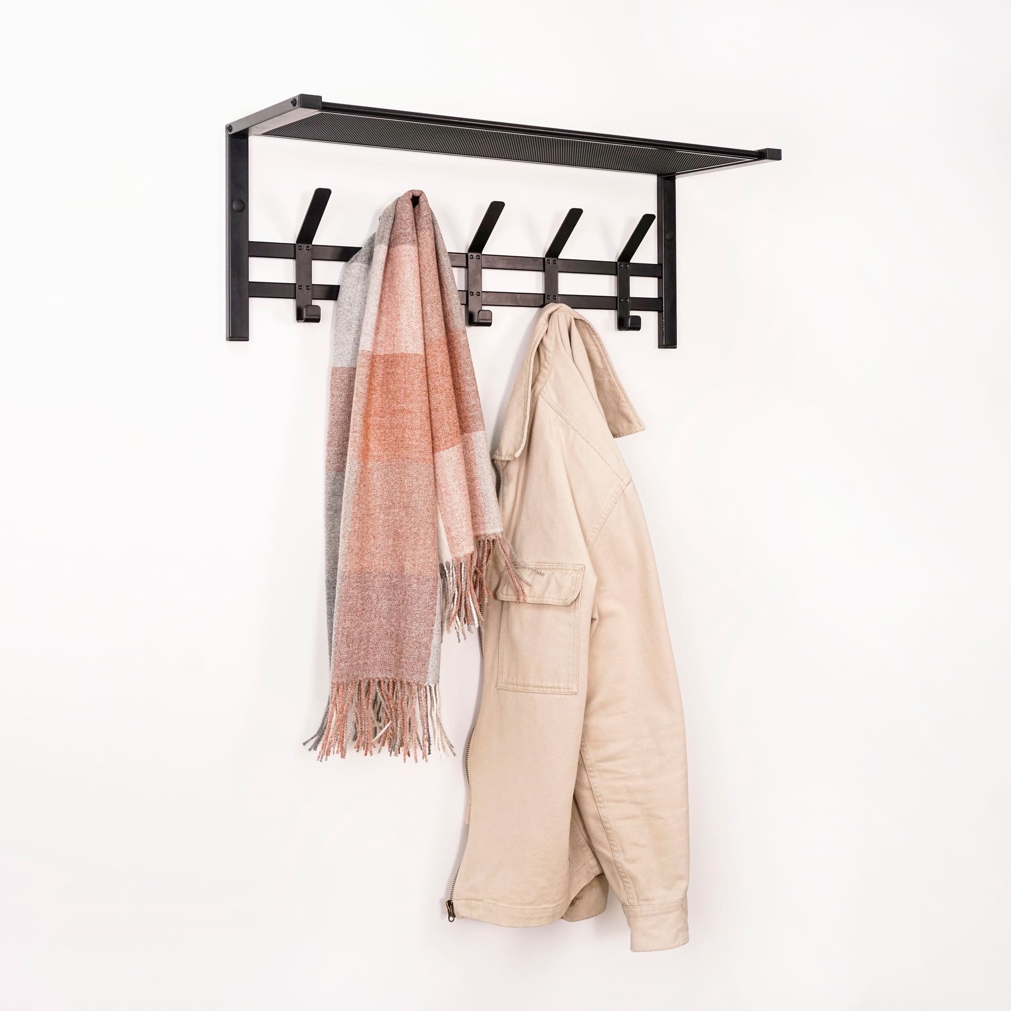 Вешалка с полкой ЗМИ Торонто 21 чёрная photo 3