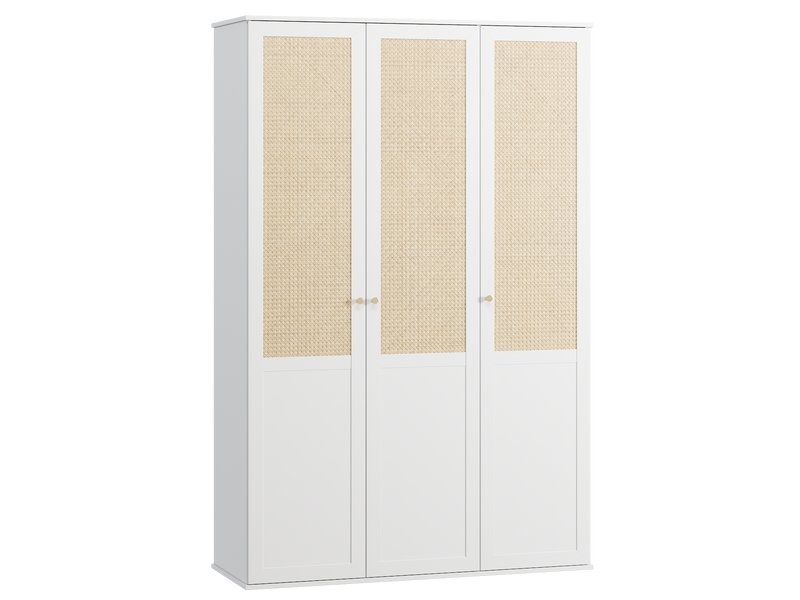 Распашной шкаф Алвис-3 White photo 3