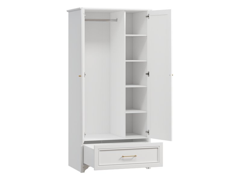 Распашной шкаф Монтео-2 White photo 4