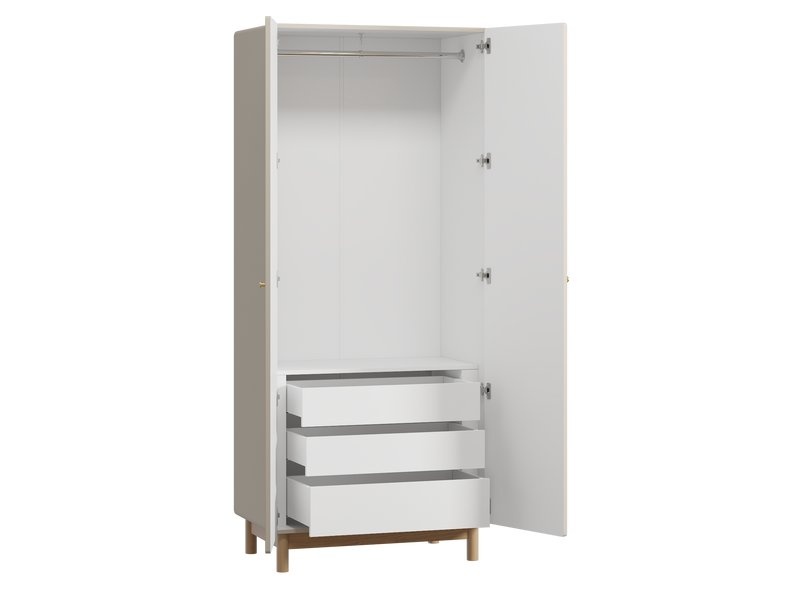 Распашной шкаф Виклу-2 Cream Oak photo 4