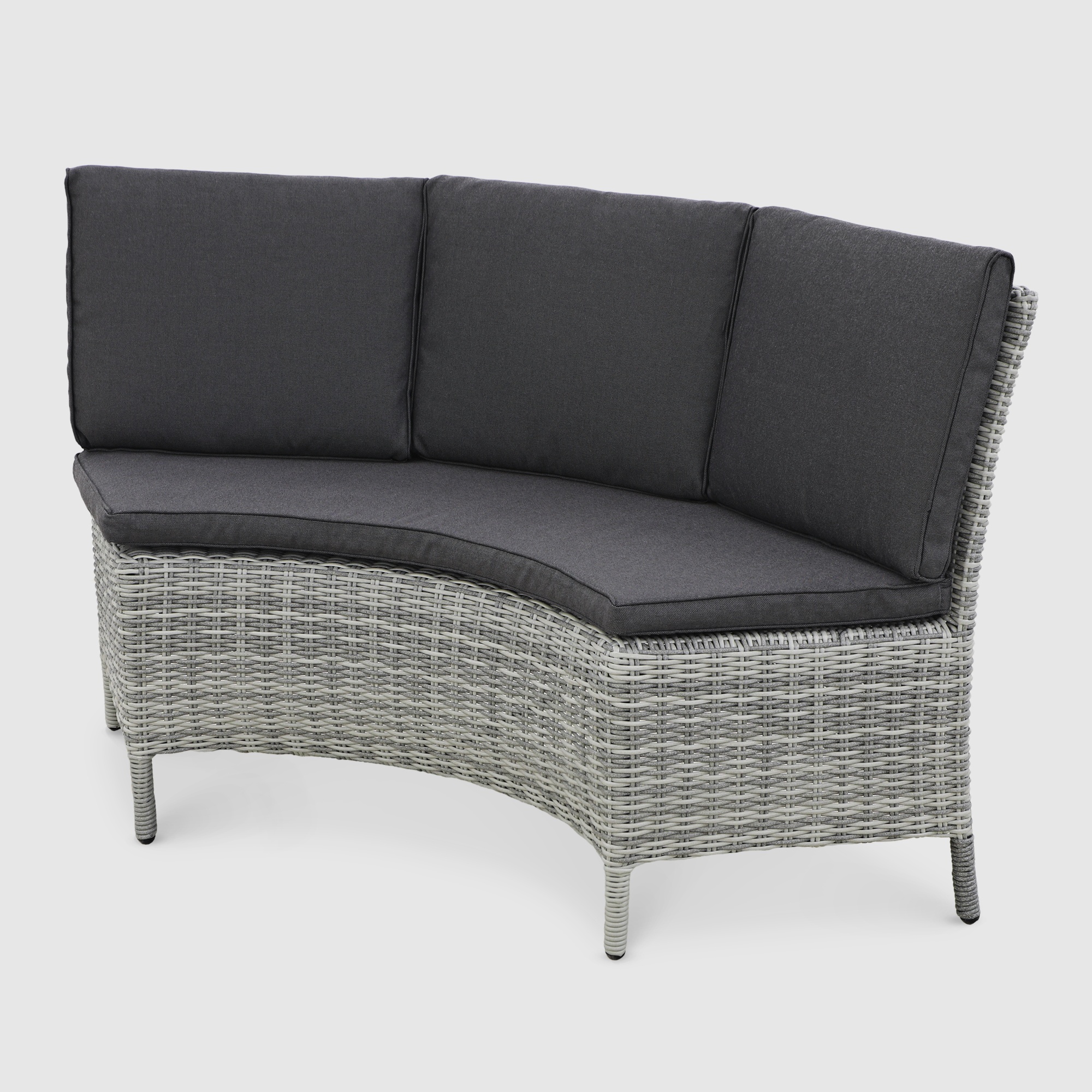 Комплект мебели Yuhang из искусственного ротанга серый 7 предметов photo 4