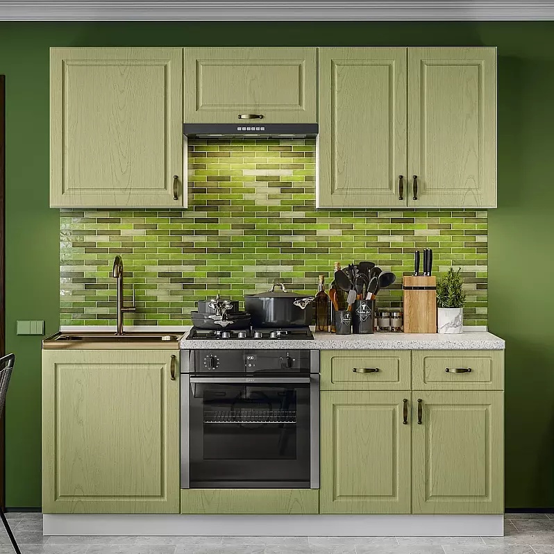 Кухня Констанция 2 0 490 Компоновка 6 Фисташка Антарес